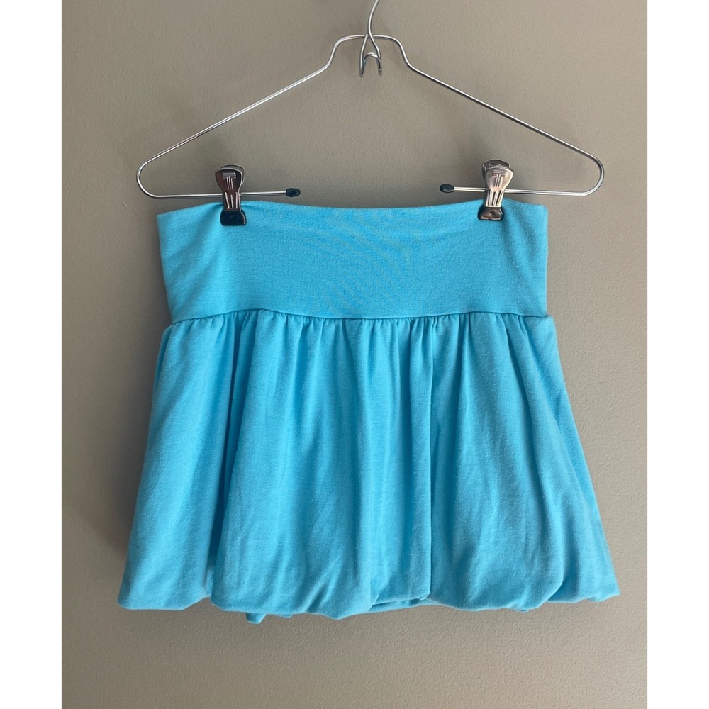 Vintage Y2K Blue Bubble Skort Kids XL 14/16 Xhilaration Puffy Skirt Shorts Retro